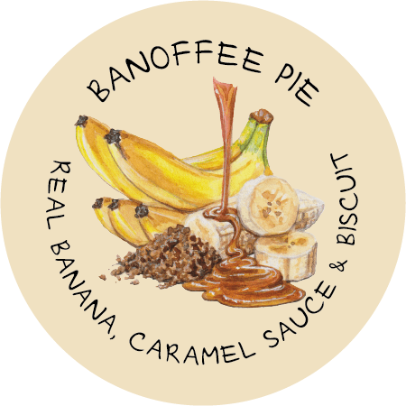 Banoffee Pie Ice Cream Sticker